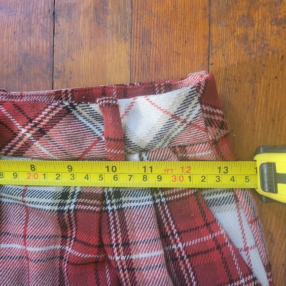 Red Plaid H&M Pants, sz Small - Picture 5 of 9